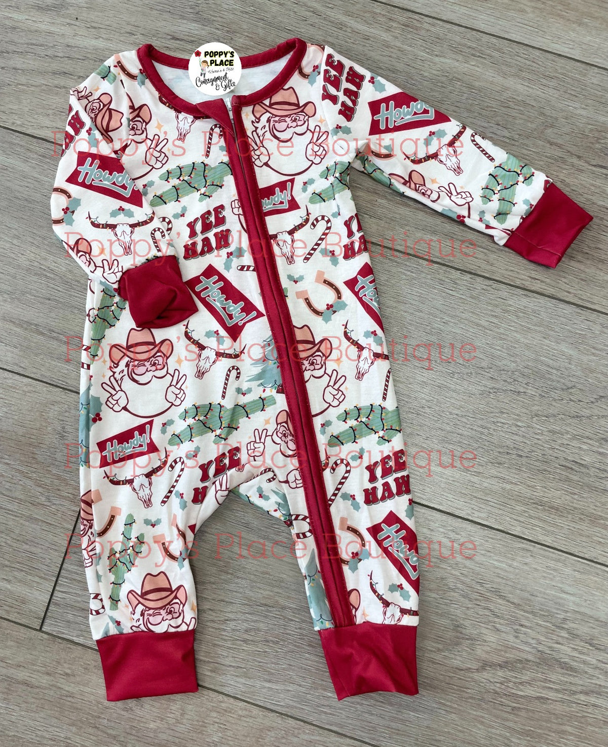 **PRE ORDER** Retro Cowboy Santa Christmas Zippy
