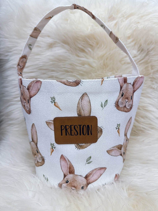 **PRE ORDER** Easter Basket w/ NAME Patch- ships mid March