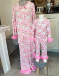 **PRE ORDER** Fuzzy Pink Santa Set