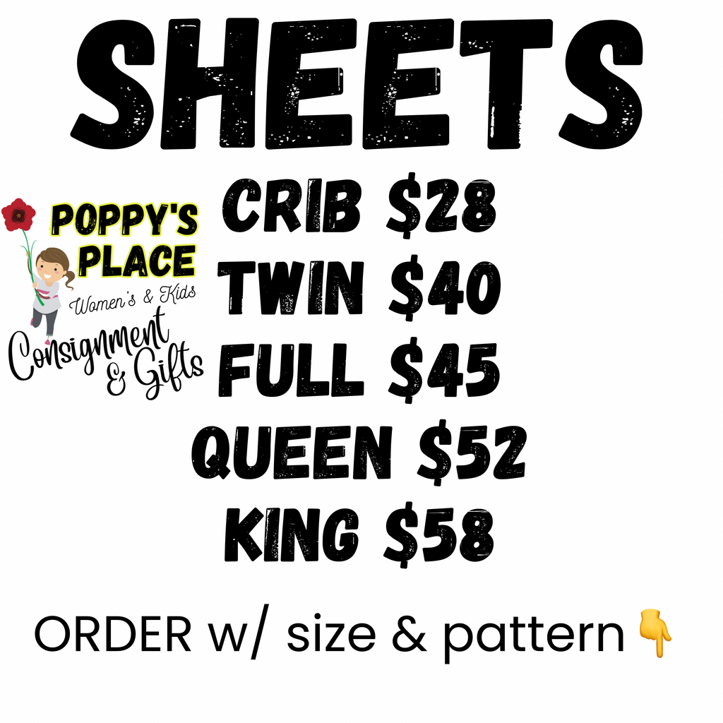 **PRE ORDER** Custom Crib Sheet