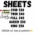 **PRE ORDER** Custom Crib Sheet