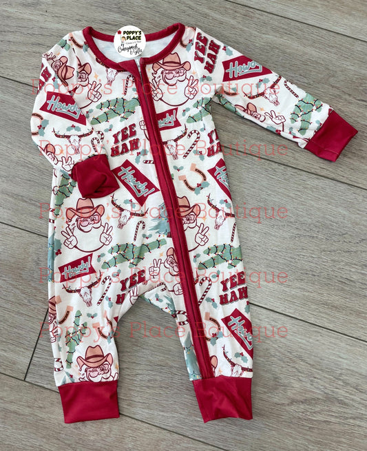 **PRE ORDER** Retro Cowboy Santa Christmas Zippy