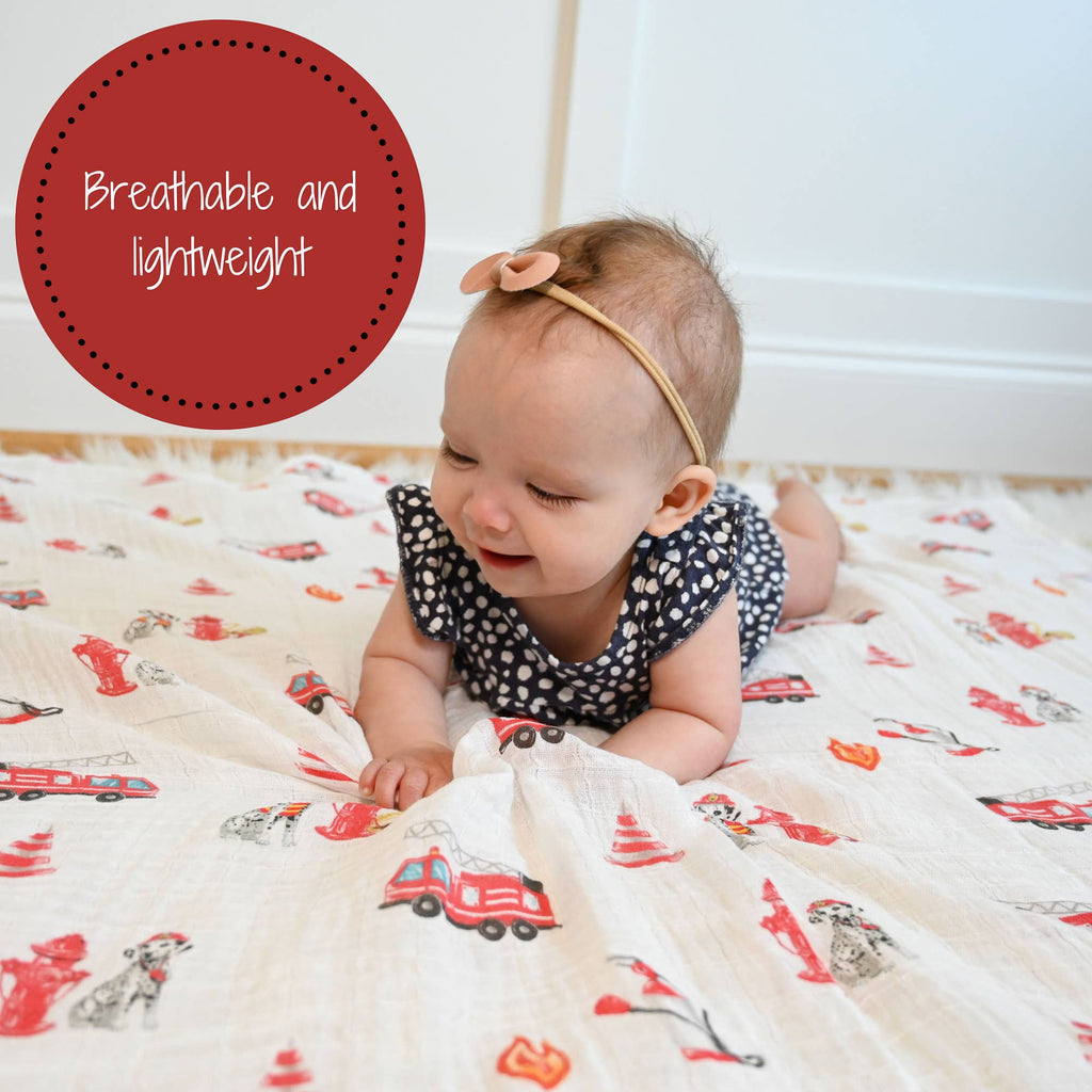 Fireman Policeman -Baby Swaddle Blanket Set