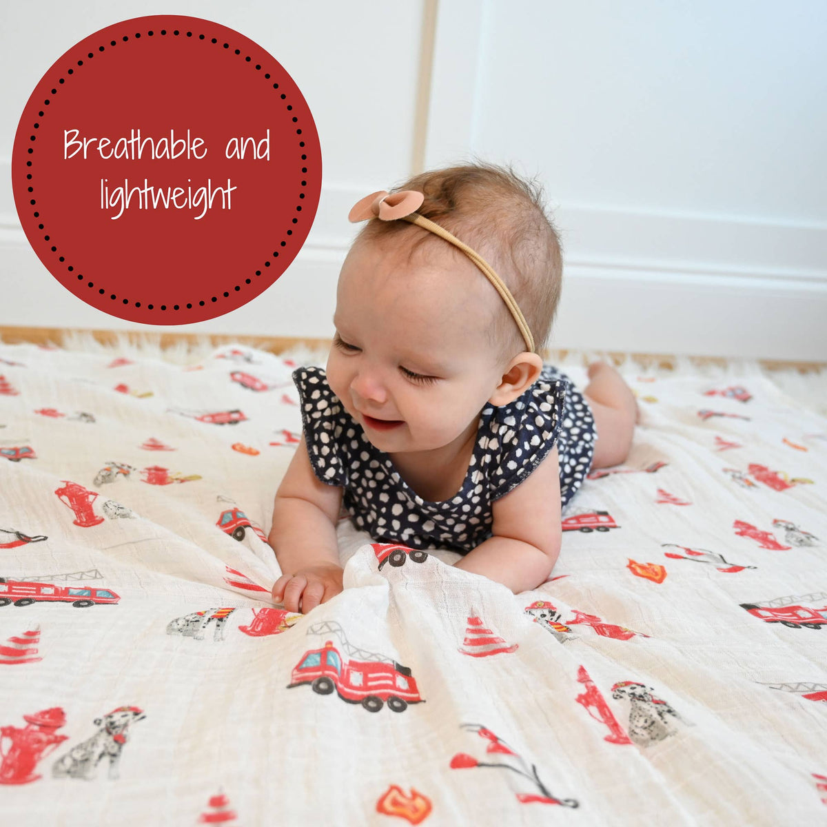 Fireman Policeman -Baby Swaddle Blanket Set
