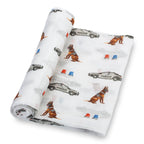 Fireman Policeman -Baby Swaddle Blanket Set