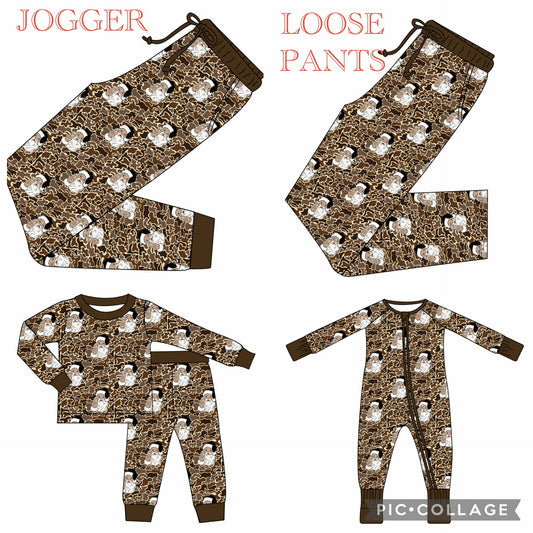 **PRE ORDER** Camo Claus Bamboo Christmas Pajamas (Adults)