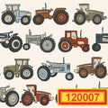 50x60 Custom Plush Blanket Tractors