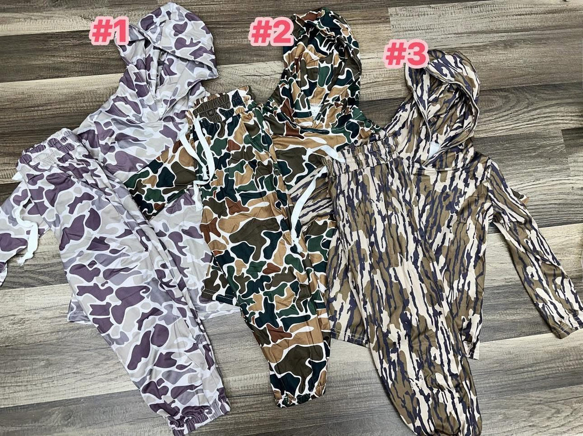 **PRE ORDER** Camo Hoodie/Jogger Set