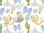 Blue Boots & Bows **CUSTOM Pattern Products**