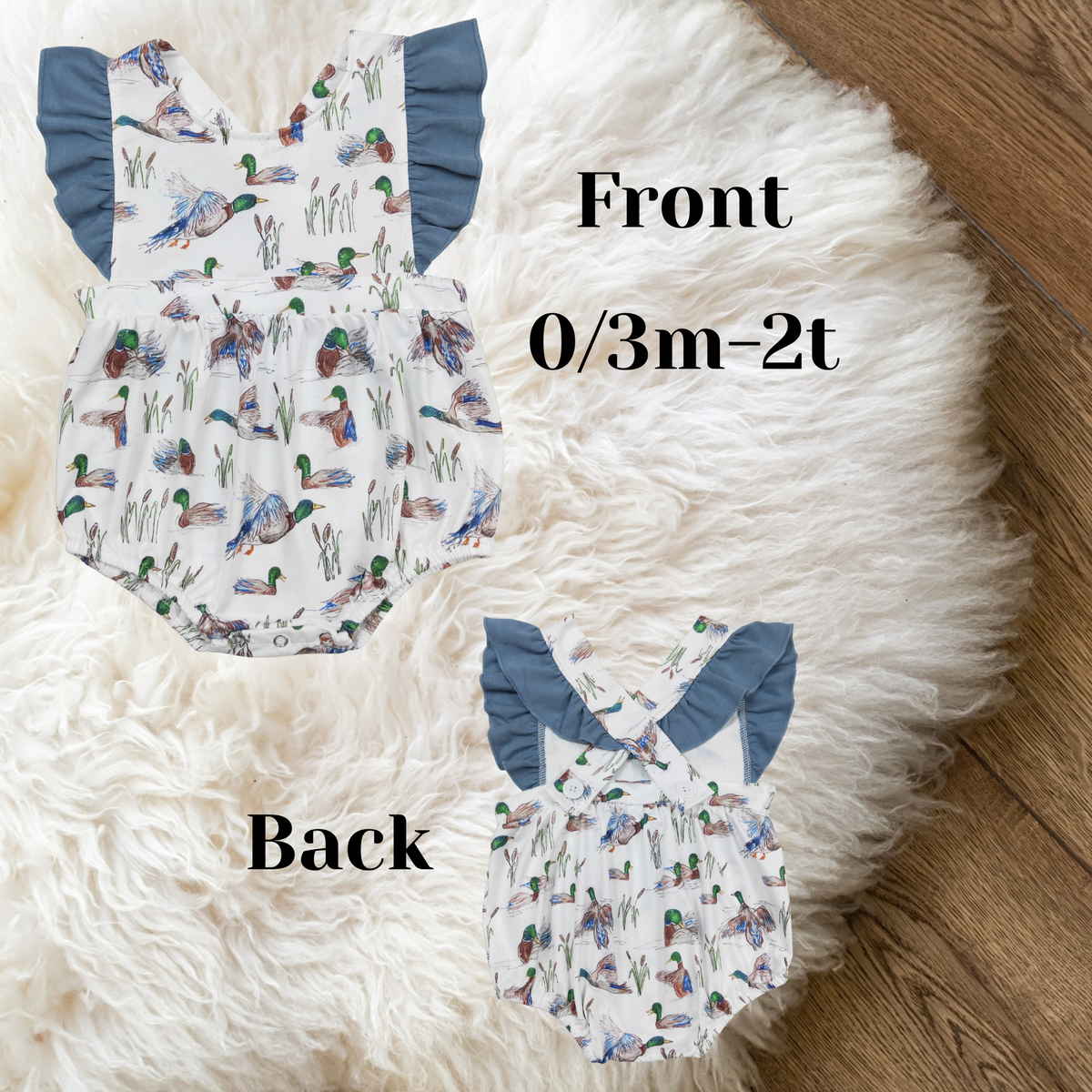 **PRE ORDER** Blue Mallard Romper