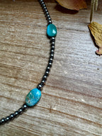 15-Inch Turquoise Necklace with 4mm & 5mm Beads