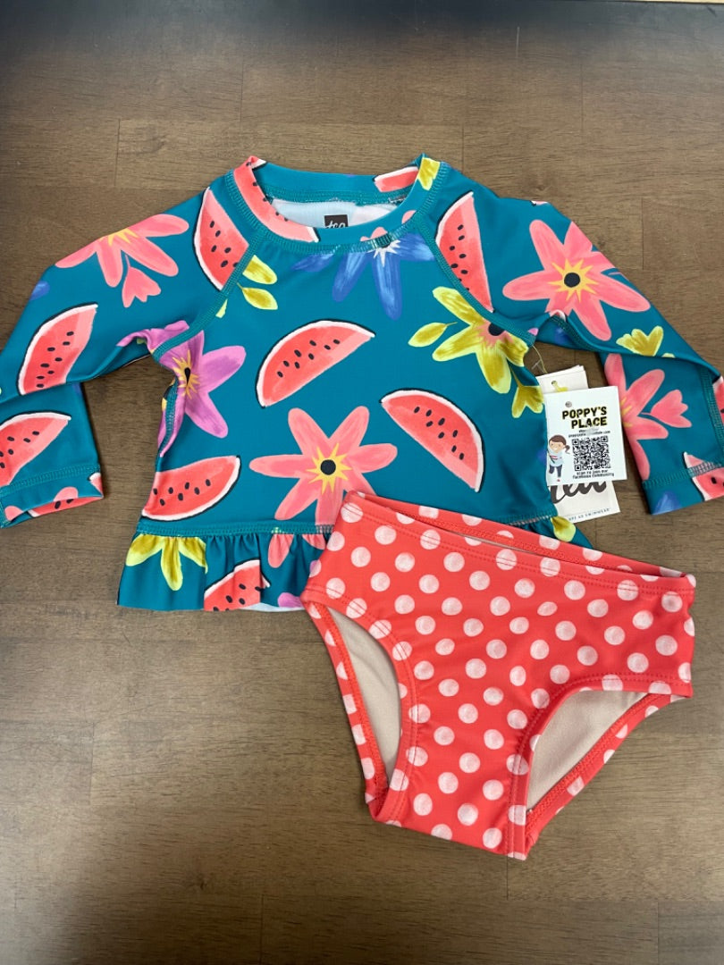 3-6m, Tea Rashguard swim