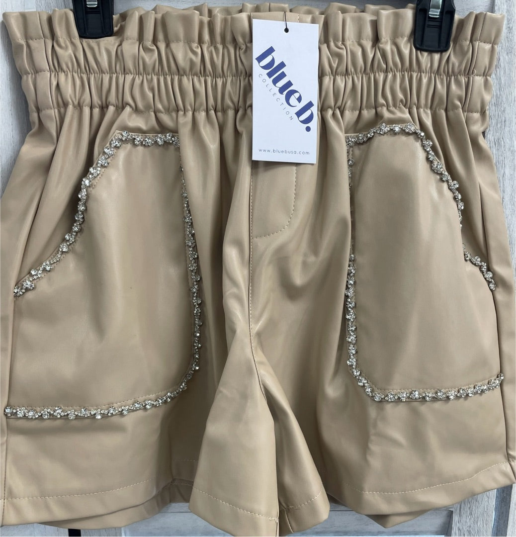 L, Blue B Shorts