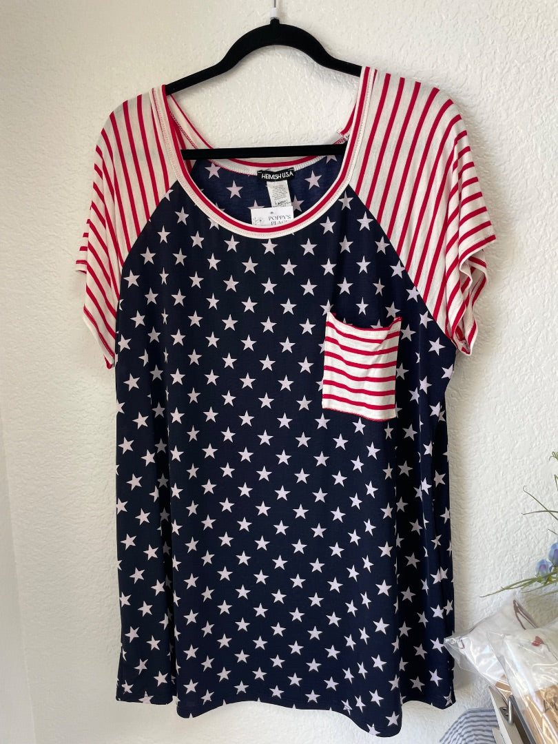3XL, Hemish USA Shirt