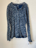 large, Blue Floral