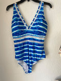 L, Blu/Stripe