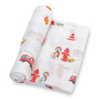 Fireman Policeman -Baby Swaddle Blanket Set