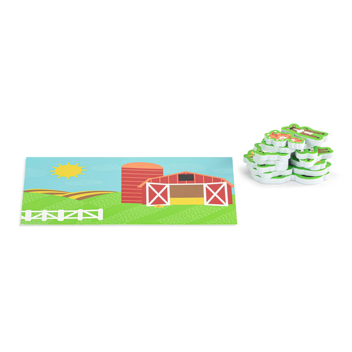 14 pcs, Bath Playset, Farm Friends