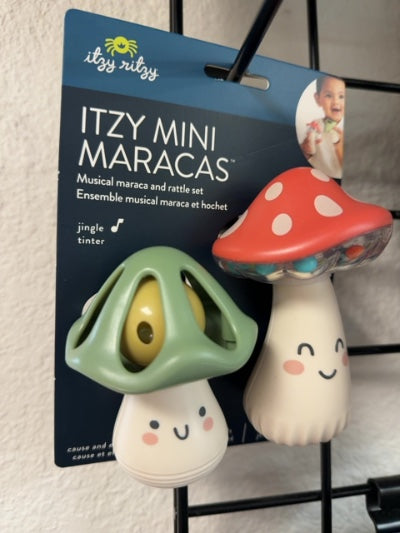 Itzy Ritzy Mini Maraca Set,Mushroom,0m+