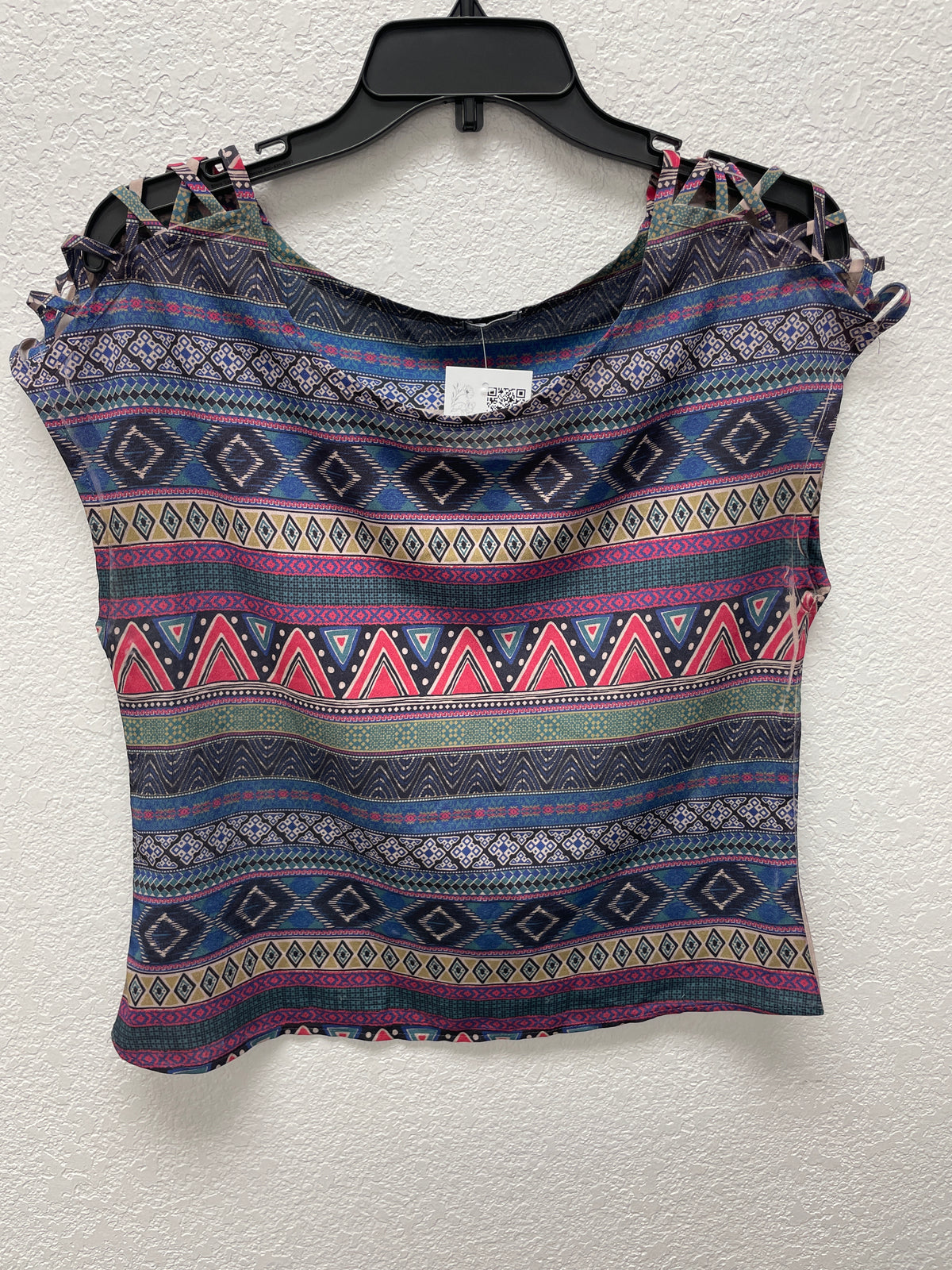 Charlotte Russe Boho Top,Multi Print,XS