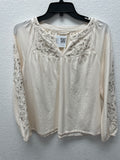 Lucky Brand Top,Cream,Small