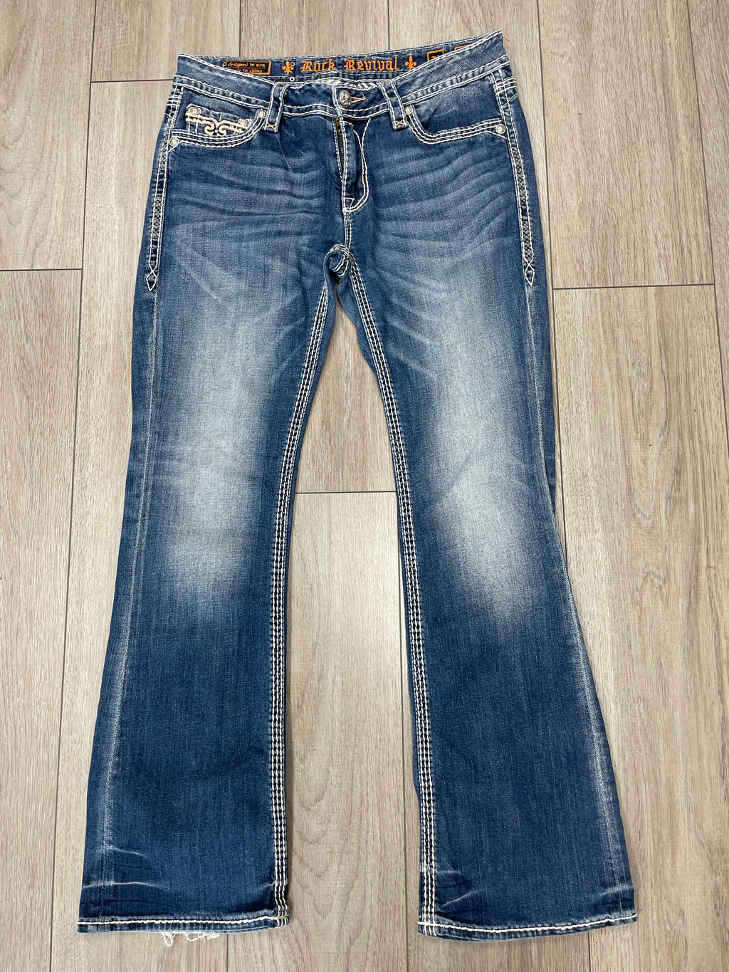 rock revival boot cut jeans,light blue,31