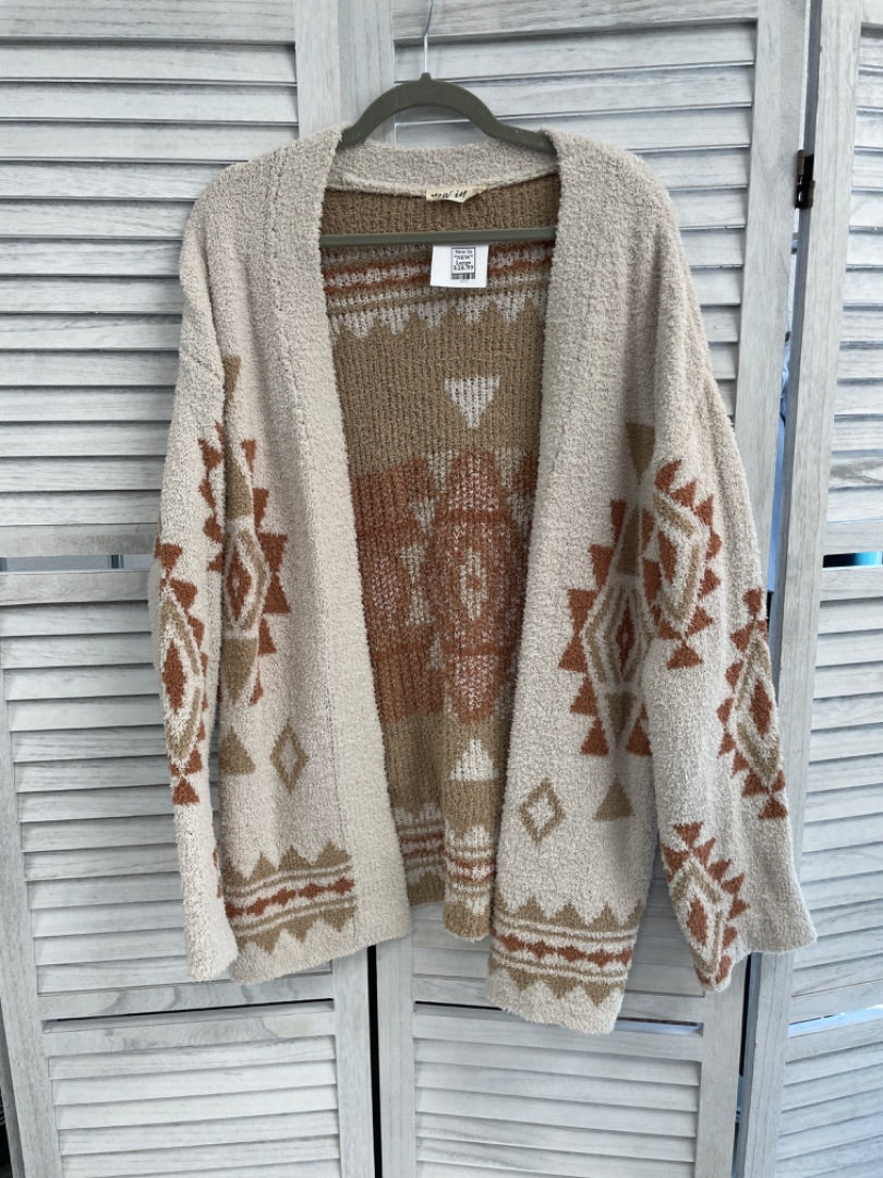 Large, New In Plush Cardigan